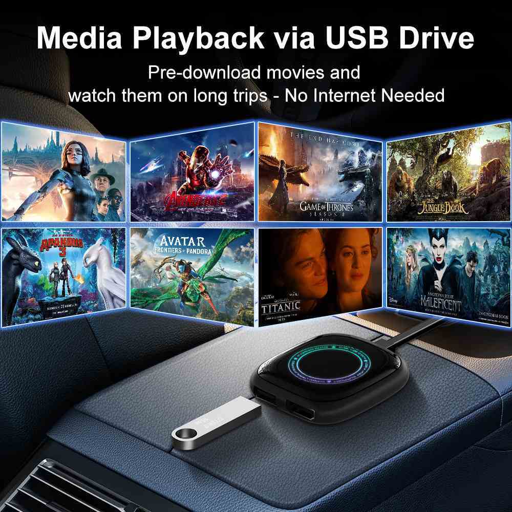 Universal Android Car Audio System Wireless Portable 12 Inch Carplay Ai Box