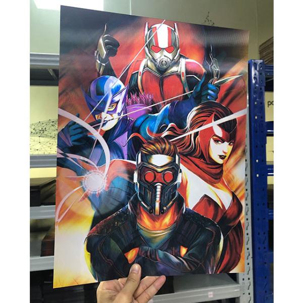 Cartaz Lenticular de Art Prints 3D da maravilha para o presente do quarto do menino da sala de visitas