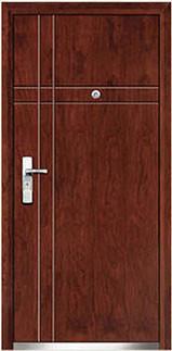 steel wood security armored door