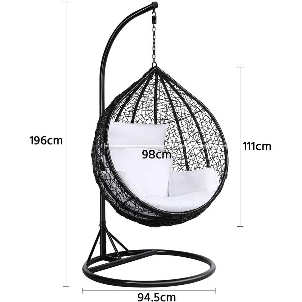 Modern Design Style Living Room Furniture Patio Large Swing Chair Hanging Egg Chair