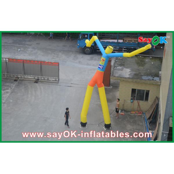 Человек танцора воздуха человека 7m танцев воздуха высокий сверхмощный раздувной с изготовленным на заказ логотипом для продвижения