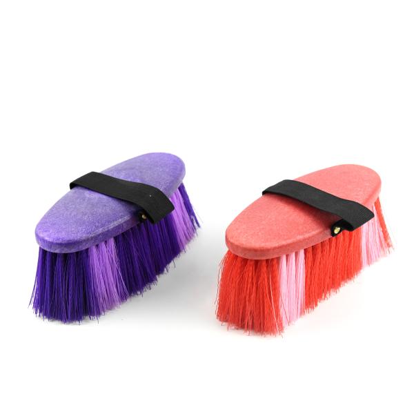 8 Inch 20*6 cm PP Horse Hair Body Brush Purple I - Shaped Plastic Foam
