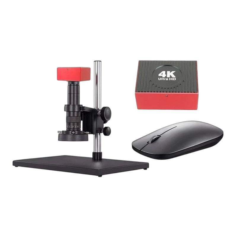 Professional 4K Electronic Measuring Microscope Support Point Line Circle Angle Measurement for Precision Component Testing