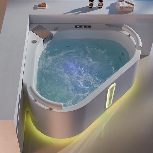 Ванна 1800mm угла водоворота спа 2-Person сердца форменная