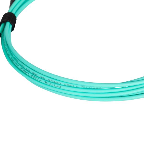 Multimode 50/125 OM3 MPO Fiber Patch Cord Female Connectors 12 cores