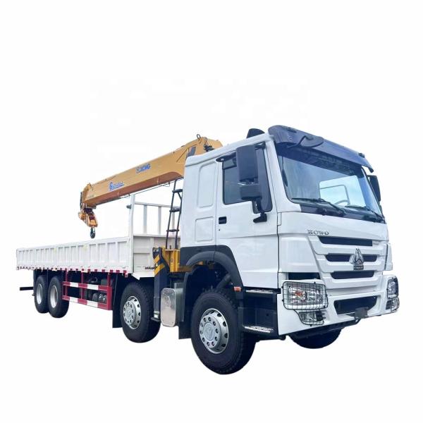 HOWO   8*4  Cargo Truck Mounted 16 Tons Crane    Crane Mounted Truck    Lifting Truck