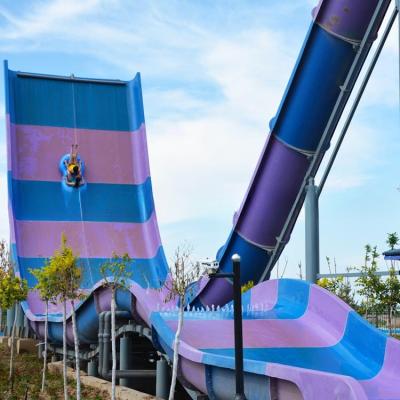 Equipamento de parque aquático grande Slide de água de fibra de vidro (2 jogadores)
