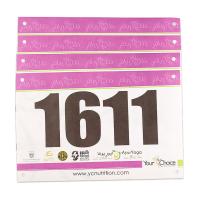 Résistant aux larmes Numéros de biberons de course Durable Marathon bleu Tags de course étanches