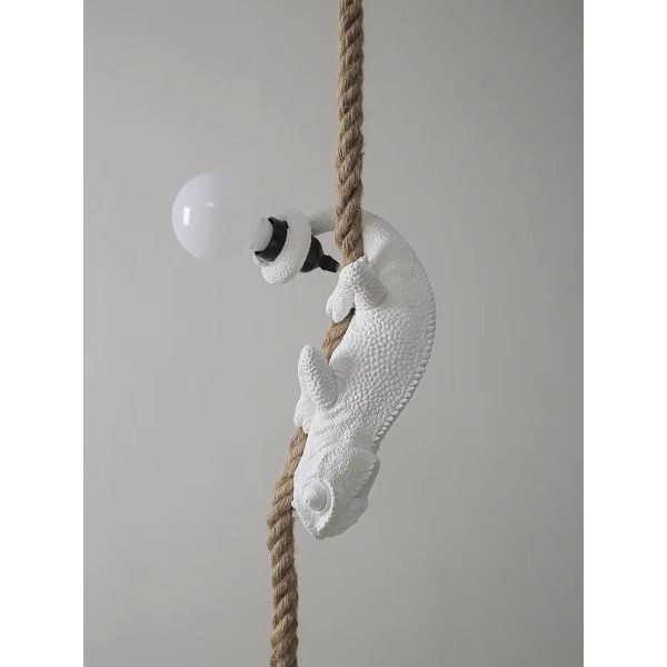 Retro pendant light Resin White color chameleon pendant Lamp Animal chandelier (WH-VP-299)