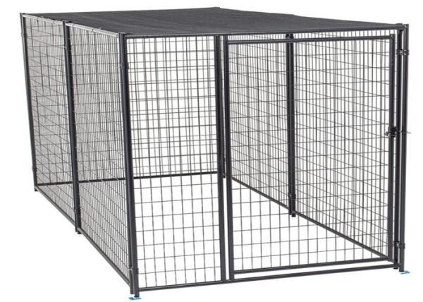 Collapsible Live Animal Pet Cages with Plastic Tray Iron Kennel Cage Dog Cat Pet Cages