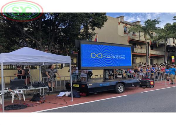 Sistema de controle multimídia e alta luminosidade P6 Car LED Sign Display para publicidade atraente