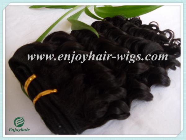 Malaysian 5A virgin remy hair weave ,natural color(can be dye) curly 10''-26''