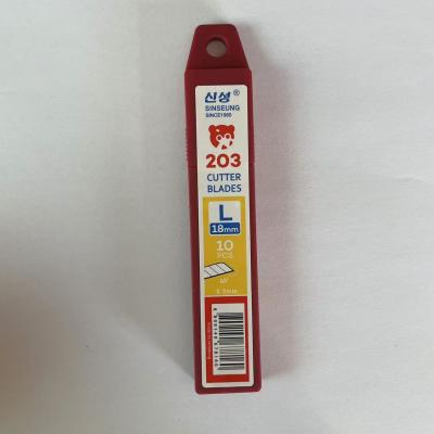 SK2 Steel 8-Segment 0.5mm 18mm Cutter Blades for Heavy Duty Cutting