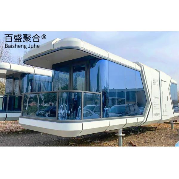 Landscape Decoration Prefab Capsule Apple Cabin Bungalow Bar Office Pod With Terrace