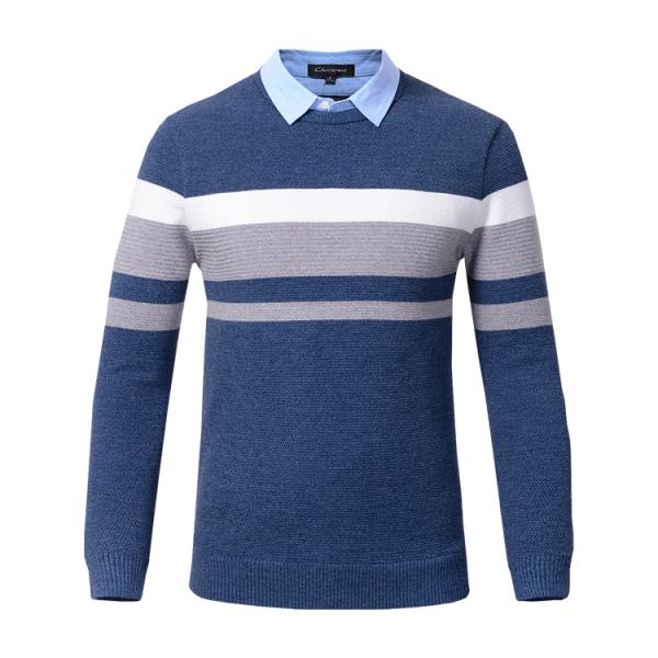 Custom Business Mens Warm Winter Sweaters Fashion Style With O Neck Collar