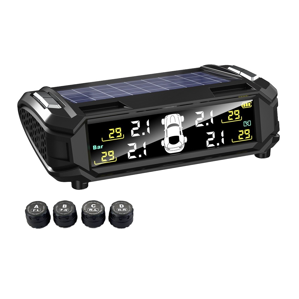 JYS-TPMS S11 Built-In External Wireless Solar TPMS Auto Sensors with 1Y Warranty for Car Tire Pressure Detection and Monitoring