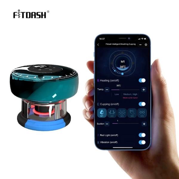 Electric Cupping Therapy with Red Light and 9 Levels Fitdash EMS Cupping Vacuum Machine