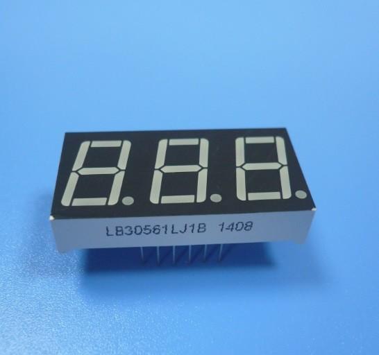 CC/CA Polarity 3digit 7 Segment LED Display Common Anode 37.6 X 19mm Outer Dimension