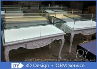 3D Design vitrine de bijoux en verre en bois avec taille de serrure 1200X550X950MM