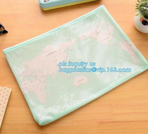 PVC slider promotional packaging bag, pe zipper bag/zipper document bag/zipper file folder bag,Mesh Bag File Document Ba
