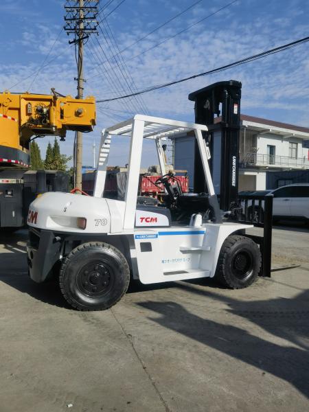 Powerful 7ton TCM FD70 Forklift Japan Original Excellent Condition Diesel Engine
