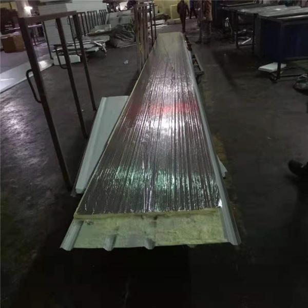 30mm blue glass wool roof sandwich panel with 0.476mm for warehouse