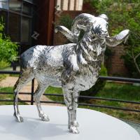 316L Stainless Steel Bighorn Sheep Sculpture Mirror Polishing