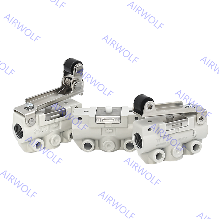 SMC VM130-01-32A, VM130-01-33A, VM130-01-34A, VM130-01-37A VM100 Series 3/2 way Mechanical Valve 1/8