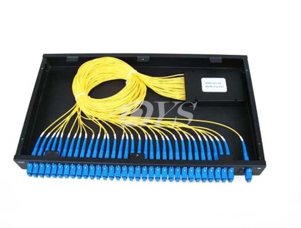 1 x 32 PLC Optical Fiber Splitter SC / UPC Connector , Network Redundancy
