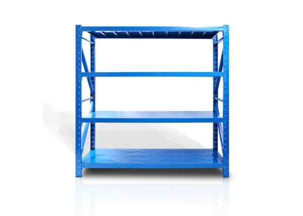 Adjustable 600mm Metal Warehouse Storage Shelves Hold Capacity 4000 Pounds
