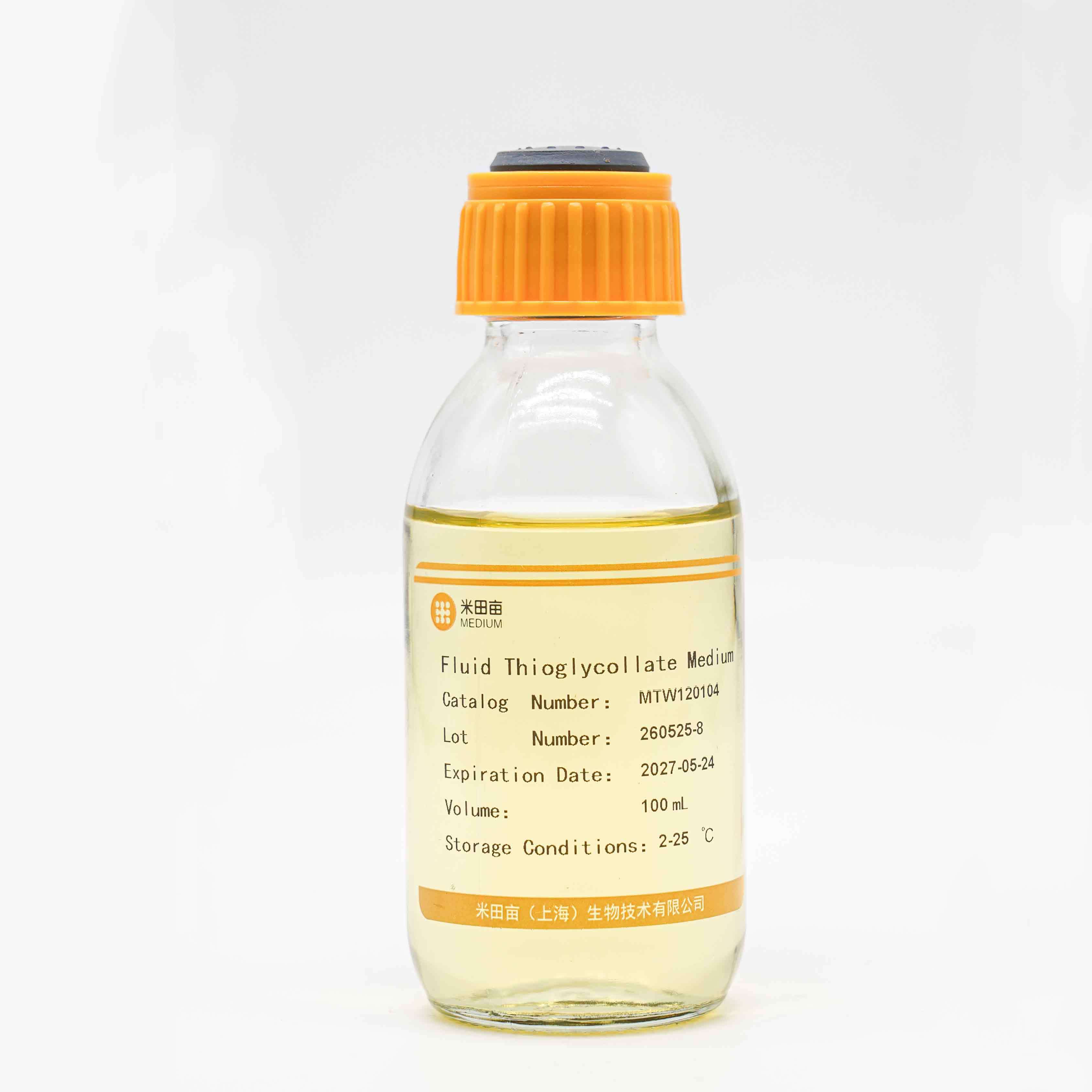 Microbiology Tryptic Soy Broth TSB Sterile Bottled Liquid Culture Medium For Sterility Testing