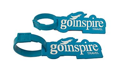 Plastic ID Card Luggage Identification Tags , Promotional Luggage Tags Injection Logo