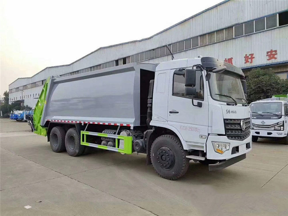 18m³ XDEM Dongfeng 6×4 Rear-Loader Garbage Compactor Truck