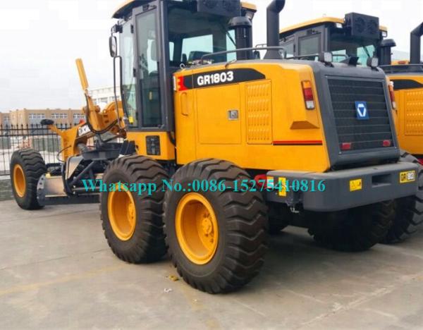 Graduador médio GR1803 GR180 180HP 15400kg da estrada do estojo compacto da maquinaria de construção de estradas