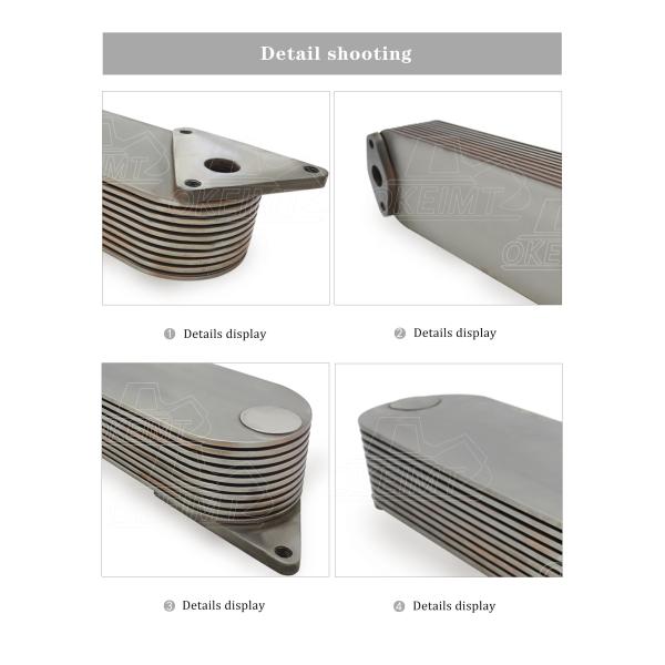 157101480 piezas del motor diesel trabajan a máquina un refrigerador más fresco del aceite de motor de aceite del radiador para Hino EF750 EF750T EF550