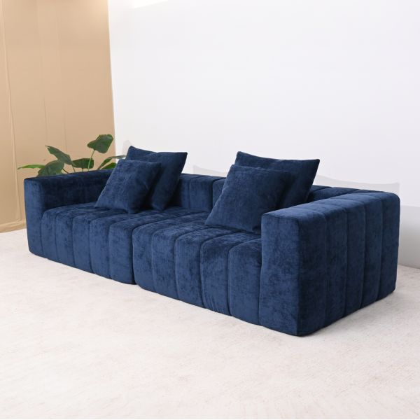Custom Vacuum Compressed Sofa Sponge Boneless Frameless Sofa Sectional Modular Cloud Couch Compressed Sofa for Living Room