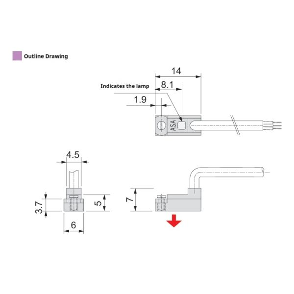 IP67 Cylinder Induction Sensor 5V DC Magnetic Switch Induction Proximity for CNC Machine Tool Automation Equipment ZPSC01L