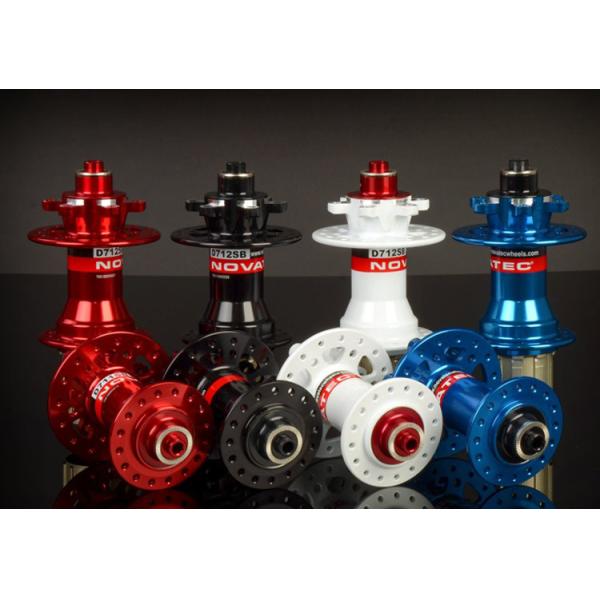 Novatec Hub D711SB D712SB ultra-light disc brake bearing MTB mountain bike hubs 28h 32h Red Black color with Skewers