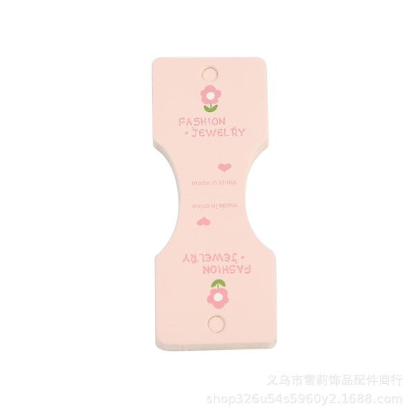 Cartes de présentation pour chouchous à fleurs abricot, 100 pièces, carton de haute qualité