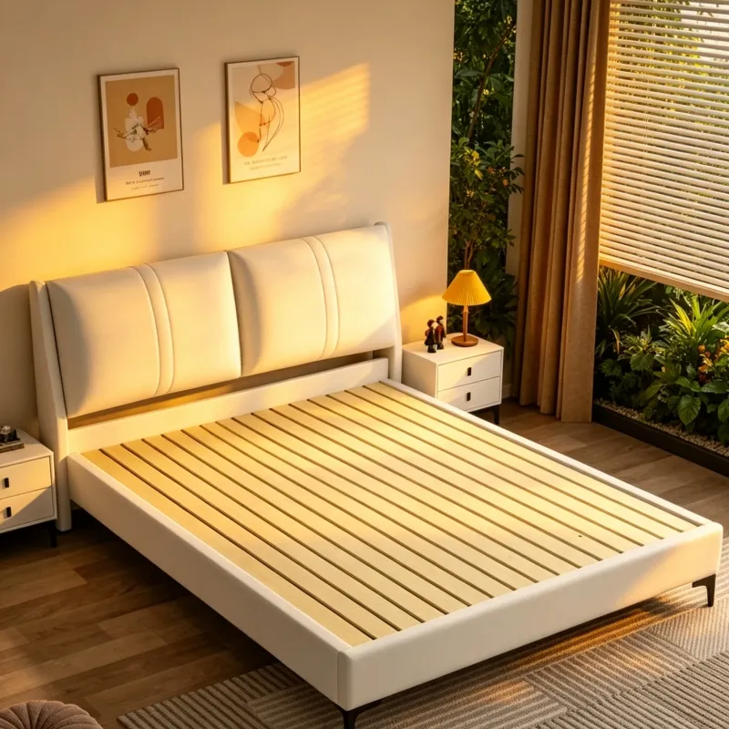 Durable Metal Bed Frame with Silent Support for Good Sleep