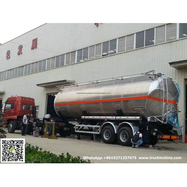 Aluminum Alloy  Wheat Flour Bulk Tanker with Tipping Hydraulic Cylinder (6000USG-10000USG ）whApp:+8615271357675