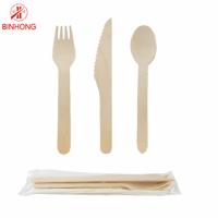 Tejido biodegradable disponible de madera amistoso 160m m del cuchillo de la bifurcación de los cubiertos de Eco