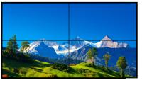 Bisel video al aire libre interior de la pared 1.8m m de SCCP los 46in LCD