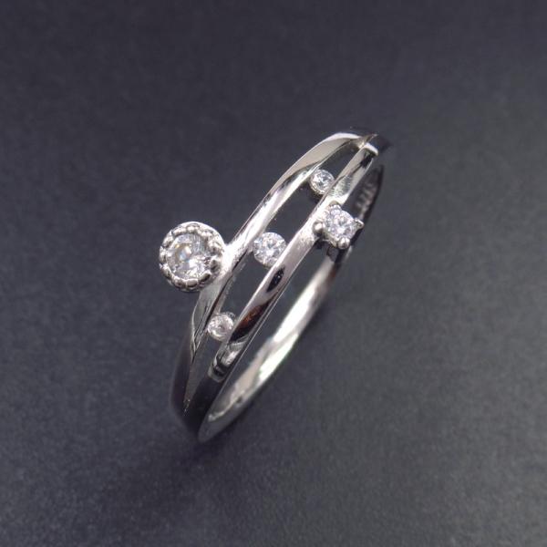 Crown 925 Silver Cubic Zirconia Engagement Rings For Girls Princess Very Cute Castle