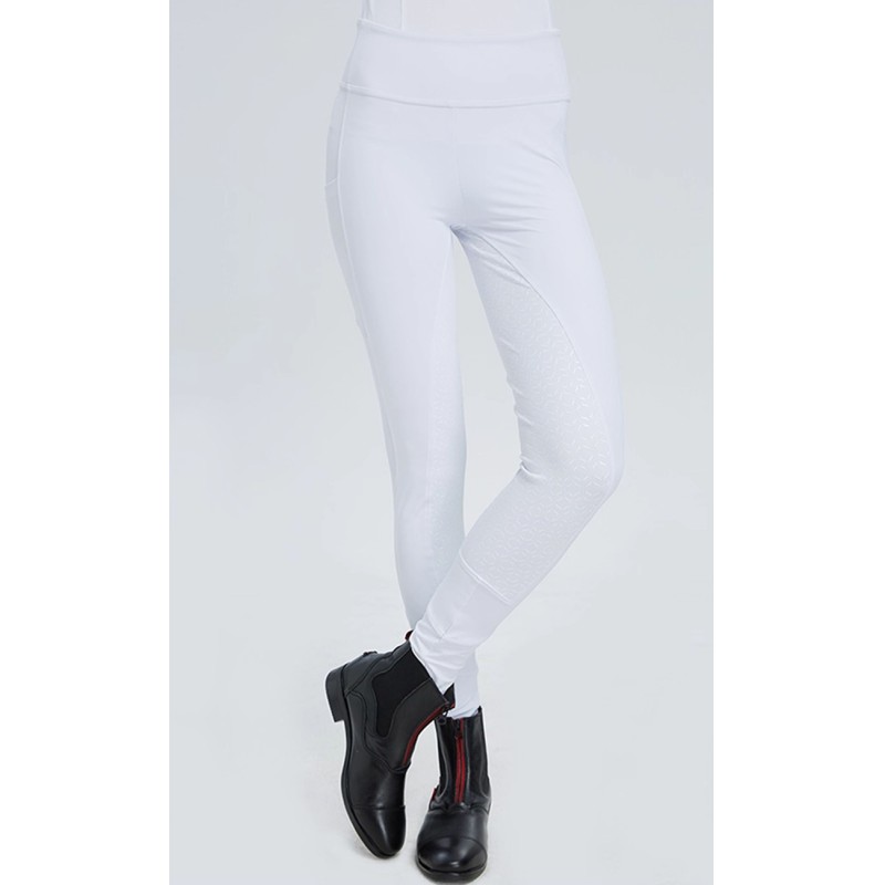 Custom OEM Women Four Seasons High Elastic Silicone Grip Equestrian Training Horse Riding Breeches