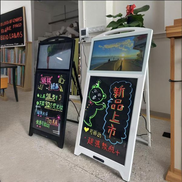 Portable Digital Screen With 32 Inch LED Writing Board For Dynamic Advertising