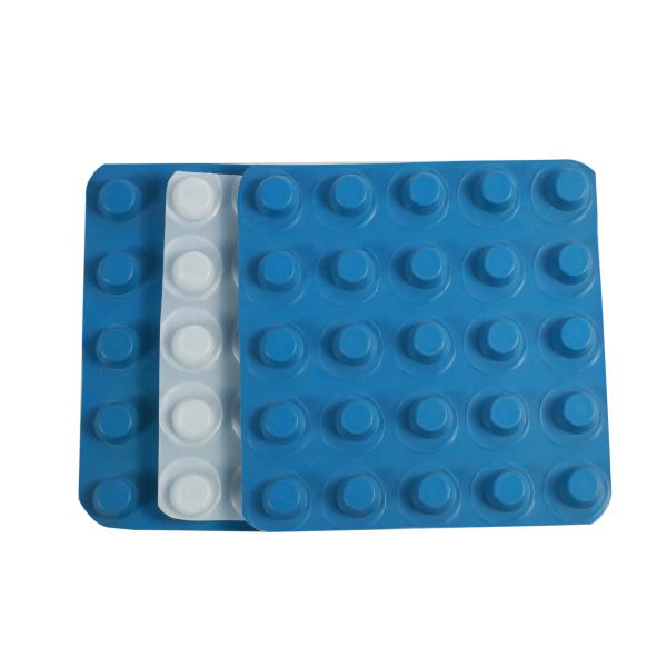 Циновка мембраны дренажа зеленого цвета дома Dimpled крышей для стен подвала