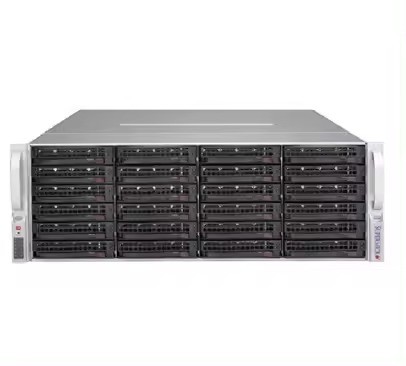 4U Rackmount Supermicro SSG-6049P-E1CR24H Сервер в черном для серверных сред