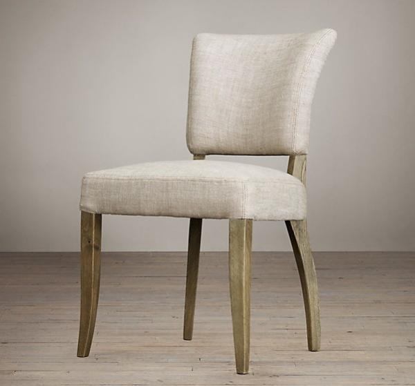 Classic french style resturant event dining chair leather material back with nails and seat with sold wood rental chairs