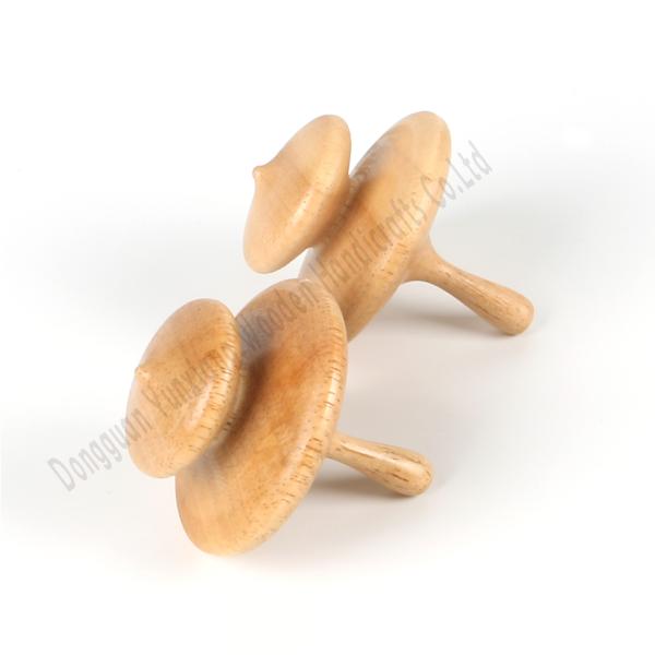 Eco-Friendly Wooden Spin Tops for Montessori Sensory Play